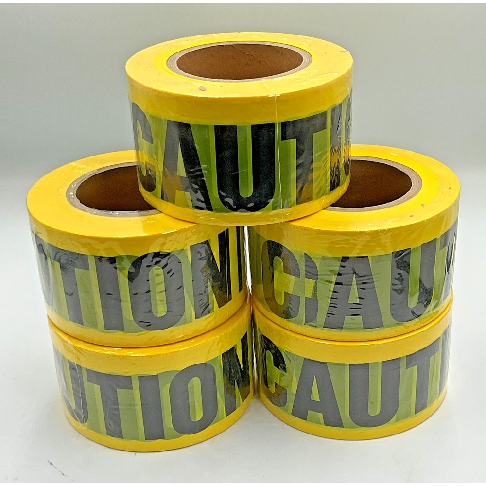 3 Inch‎ Caution Tape 1000 Feet Rolls Pack of 5